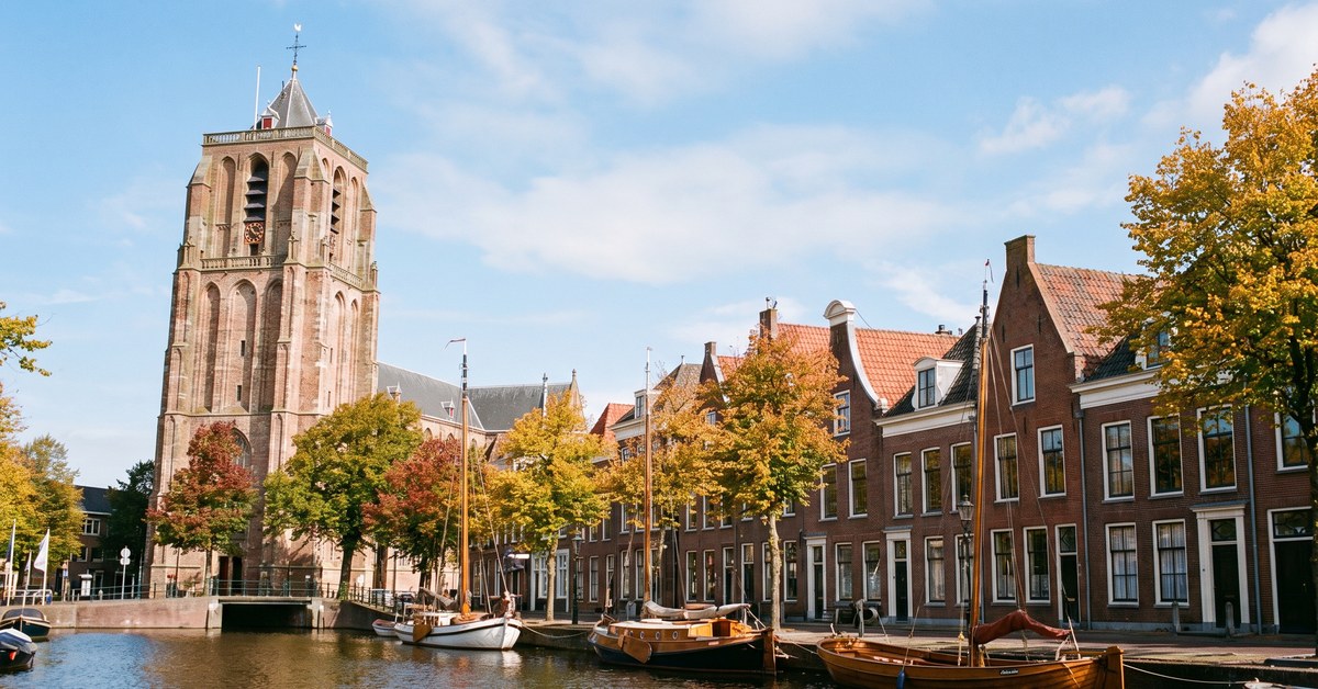 Historisch centrum van Leeuwarden met de Oldehove